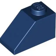 Brick Sloped 45° 2 x 1 with Bottom Pin