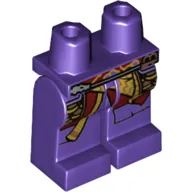 Hips and Dark Purple Legs with Copper Armour with Dark Red and Gold Robetails Print