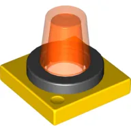 Duplo Flashlight, 2 x 2 Base with Trans-Neon Orange Light