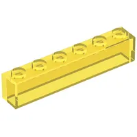 Brick 1 x 6 with No Bottom Tubes