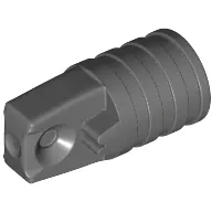 Hinge Cylinder 1 x 2 Locking with 1 Finger and Axle Hole On Ends [No Side Slots]