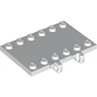 Hinge Plate 4 x 6 with Two 1 x 6 Studs and Recessed 2 x 6 Middle