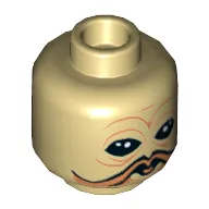 Minifig Head Ten Numb, No Mask / Breathing Mask Print