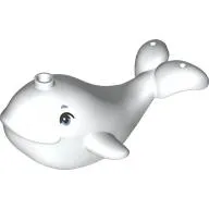 Animal, Whale / Narwhal with Light Bluish Grey Eyes print