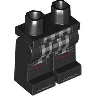 Hips and Black Legs with White Checkered print