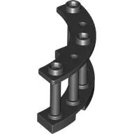 Fence Spindled 4 x 4 x 2 Quarter Round with 3 Studs