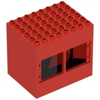 Duplo Building 6 x 8 x 6 with Two Windows and Double Door Opening