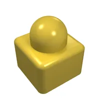 Primo Brick 1 x 1 with Dog, Rabbit Print