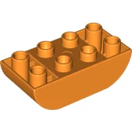 Duplo Brick 2 x 4 Curved Bottom