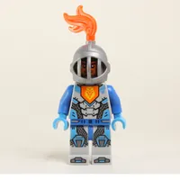 Nexo Knight Soldier with Helmet with Trans-Neon Orange Plume