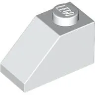 Brick Sloped 45° 2 x 1 with Bottom Pin