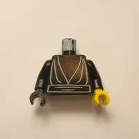 Torso, Odd Hands, Robe, Waist Sash Print, Black Arms, Left Yellow Hand, Right Black Hand