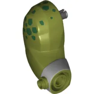 Bigfig Arm, Right, Stud on Wrist, Dark Green Spots and Silver Wrist Bracelet print