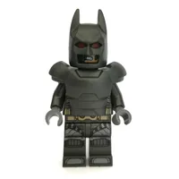 Batman, Pearl Titanium Suit, Pearl Dark Gray Cowl, Armor, Dark Bluish Gray Head