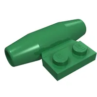 Engine - Smooth, Small 1 x 2 Side Plate [With Axle Holders]