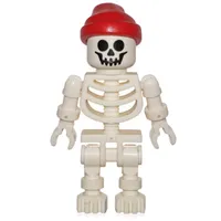 Skeleton, Standard Face, Red Bandana