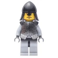 Knight (Knights Kingdom I) - Light Bluish Gray Legs, Armor, Black Moustache
