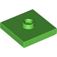 Plate Special 2 x 2 with Groove and Center Stud (Jumper)