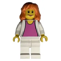 Mary Jane with White Jacket and Pink Shirt