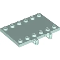 Hinge Plate 4 x 6 with Two 1 x 6 Studs and Recessed 2 x 6 Middle