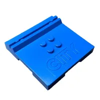 Plate Special 6 x 6 x 2/3 with 4 Studs and Embossed 'CITY'