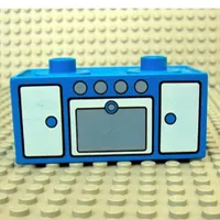 Duplo Oven Range with 2 Top Studs and Doors Print