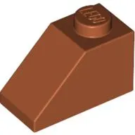 Brick Sloped 45° 2 x 1 with Bottom Pin
