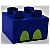 Duplo Brick 2 x 2 with Rhino's Foot Print
