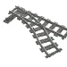 Vehicle Track, Train, 9V Switch Point Right