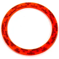 Watch, Bezel Round, Smooth, Thick with World Clock, Black Numbers and Cities Print