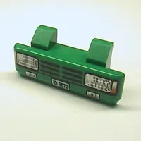 Grille 2 x 6 with 2 Technic Pins, 'ID 3672' and Headlights Print