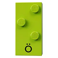 Braille Brick 2 x 4 with 3 Studs ⠪ and 'Ö' print