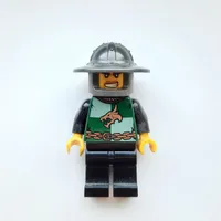 Dragon Knight, Dark Green, Wide Brim Helmet, Angry (Pearl Dark Gray)