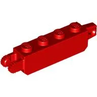 Hinge Brick 1 x 4 Locking with 1 Finger Vertical End and 2 Fingers Vertical End, 9 Teeth