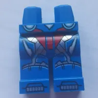 Hips and Blue Legs with Armor with Red and Silver Accents Print