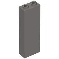 Brick 1 x 2 x 5 with Blocked Open Studs and Bottom Stud Holder with Asymmetric Ridges