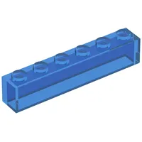 Brick 1 x 6 with No Bottom Tubes