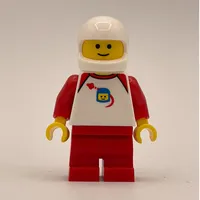 Red Medium Legs, White Torso, Classic Space Helmet