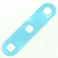 Clikits Rectangle 1 7/8 x 8 with Rounded Corners and 3 Holes [Plastic]