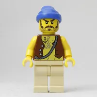 Pirate - Anchor Tattoo, Tan Legs, Blue Bandana