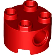 Brick Round 2 x 2, Pin Holes