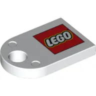 Tile Special 3 x 2 with Hole and LEGO Logo Print