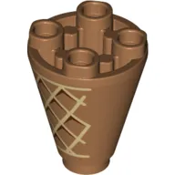 Cone 2 x 2 x 2 Inverted with Ice Cream Waffle/Cone print