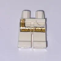 Hips and White Legs with Tunic with Gold Trim