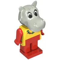 Fabuland Figure Hanna Hippo with Necklace Print