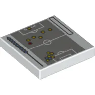 Tile 2 x 2 with Soccer Strategy Chart Print