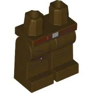 Hips and Dark Brown Legs with Reddish Brown Belt, Silver Buckle, Straps print