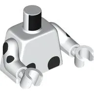 Torso, Black Dalmatian Spots, Tail on Back print, White Arms and Hands