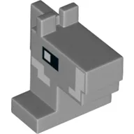 Animal Body Part, Horse Head 1 x 2 with Very Light Bluish Gray Nose Print