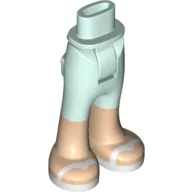 Minidoll Hips and Trousers with Back Pockets and White Sandals